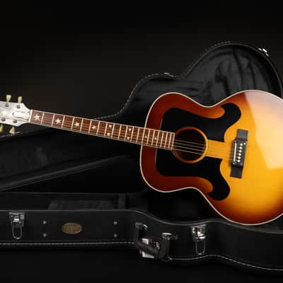 1976 Ibanez Concord 754 - Sunburst | Japan Lawsuit Era Vintage SJ-180 Everly Brothers Jumbo Open Book Headstock | Case image 2