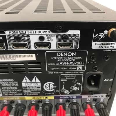 Denon AVR-X3700H 9.2 Channel 8K AV Receiver image 8