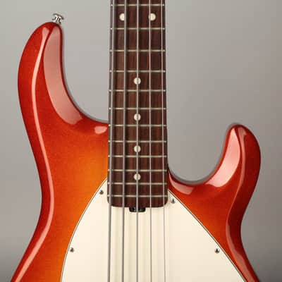Ernie Ball Music Man USA StingRay 5 H - 2002 - Autumn Red Burst Sparkle image 3