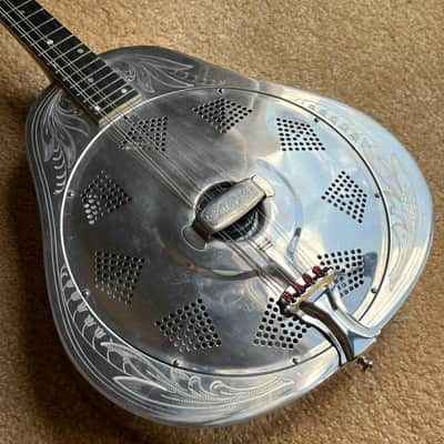 1937 National Style 3 Single Cone Mandolin w' Calton Flight Case Lilly of the Valley image 6