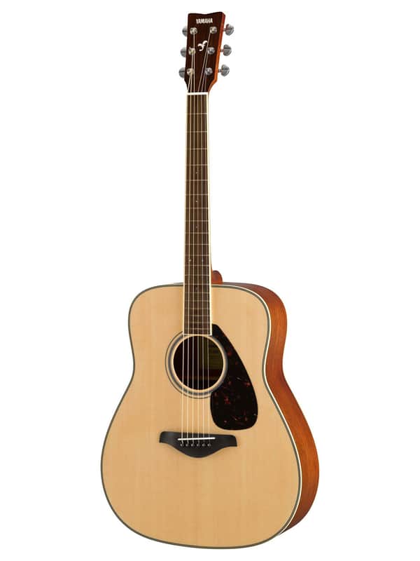 Yamaha FG820 Solid Top Folk Acoustic Guitar - Natural image 1