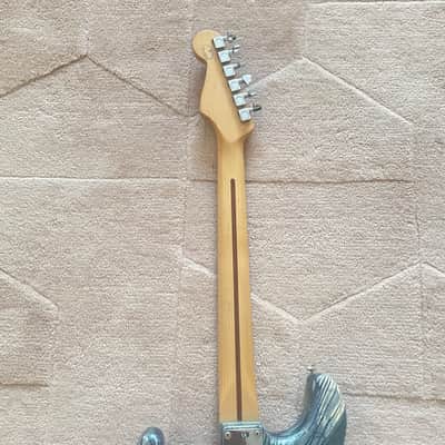 Fender FSR "Splattercaster" Standard Splatter Stratocaster with Rosewood Fretboard 2003 - Midnight Blue Swirl over Olympic White image 5