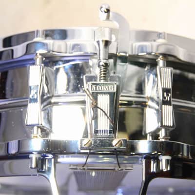 SONOR D-500 Phonic Ferromanganese 14x5 Snare Drum with Original Case (Ferromanganese Steel) (05/07) image 8