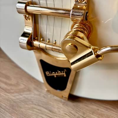 Gretsch Chris Rocha Signature Electromatic Broadkaster Jr. Center-Block Vintage White image 7