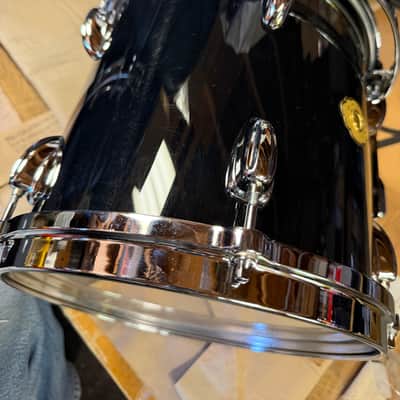 Slingerland Nashville Studio king 90s Gloss black wrap 10x10 tom Nice Cond! image 11