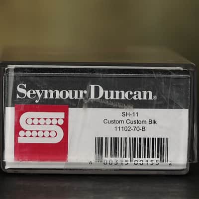 Seymour Duncan SH-11 Custom Custom Black Humbucker Guitar Pickup Bridge image 3