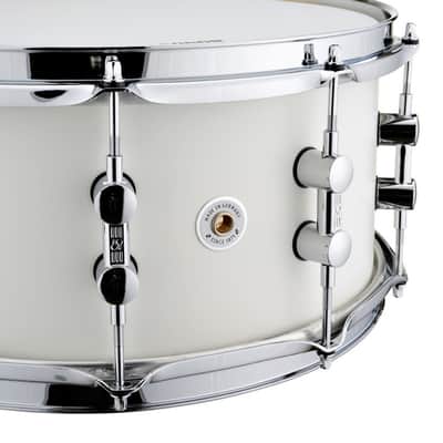 Sonor SQ1 14 In. x 6.5 In. Snare Drum - Satin Pure White (SQ1-1465-SDW-SPW) image 2