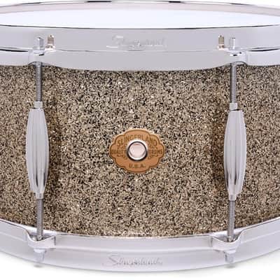 Slingerland Radio King Artist Snare Drum - 6.5 inches x 14 inches  Gold Glass image 1