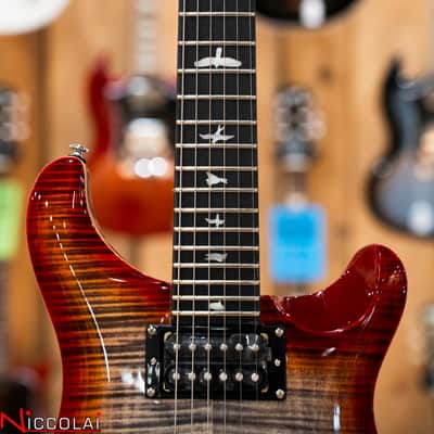 PRS SE Custom 24 Floyd Charcoal Cherry Burst image 8