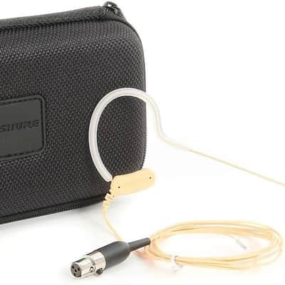 Shure Microflex MX153 Earset Headworn Microphone - Tan, Omnidirectional Mic (MX153T/O-TQG) TQG / TA4F Connector on ear over ear mic for Shure Wireless Bodypack Transmitter System BLX GLXD SLX PG 1 in ears lapel (MX153T/O-TQG) MX53 image 3