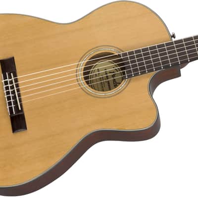 FENDER - CN-140SCE Nylon Thinline Walnut Fingerboard Natural w/Case - 0970264321 image 5