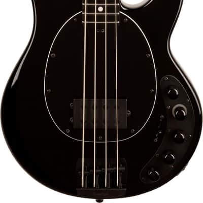 Music Man USA Stingray DarkRay Bass Obsidian Black, Roasted Maple/Ebony