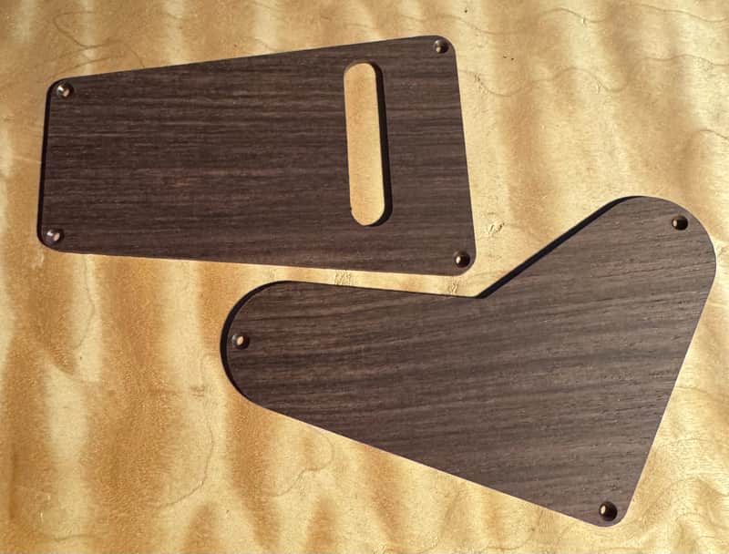 Guilford Indian Rosewood Select Grade Backplate Set - fits PRS USA tremolo models image 1