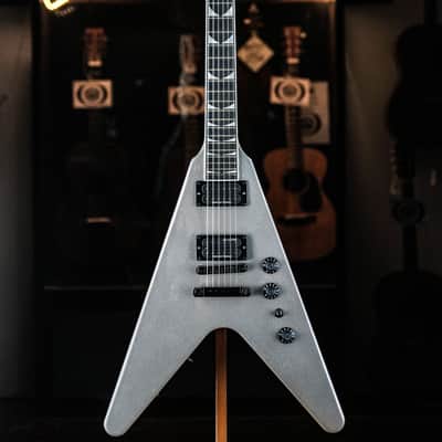 2022 Gibson Dave Mustaine Flying V EXP silver metallic image 2