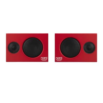 Nord Piano Monitors V2 Active Stereo Speakers (Pair) Bundle with Nord Music Stand V2 and Knox Gear Dust Cover (3 Items) image 2