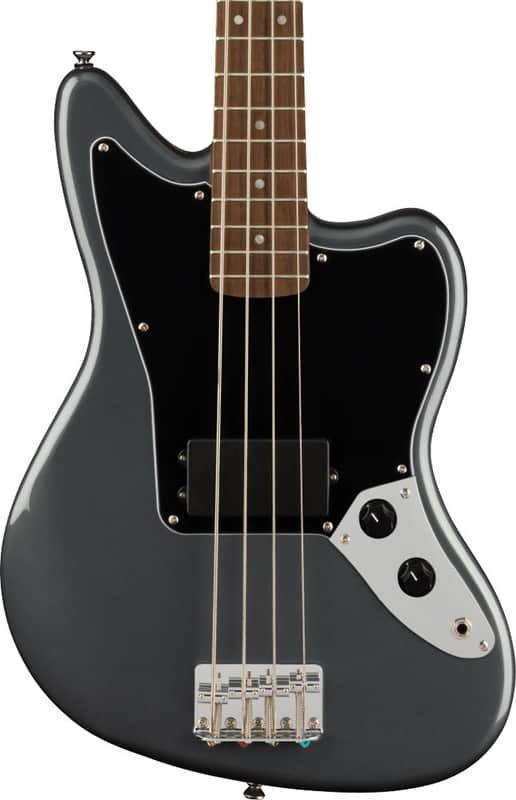Squier Affinity Series Jaguar Bass H - Charcoal Frost Metallic image 1