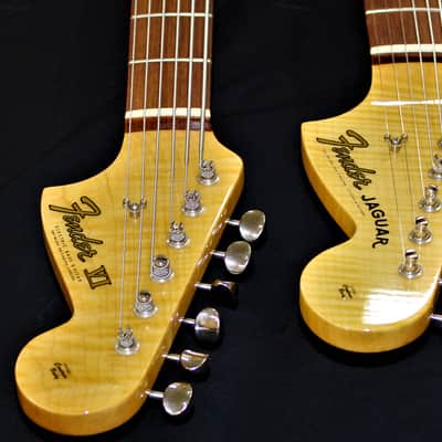 2001 Fender custom shop Masterbuilt doubleneck Jaguar/Bass VI Sunburst image 11