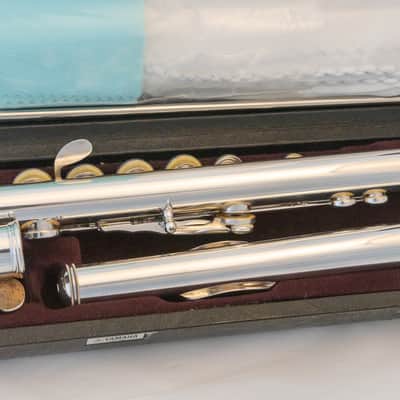 Yamaha YFL-584H (YFL-587H) Professional Flute All Silver Open-hole *Made in Japan *Cleaned & Serviced image 8