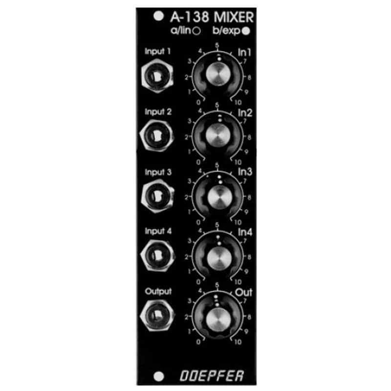 Doepfer A-138BV Eurorack Mixer Module (Vintage Black) image 1