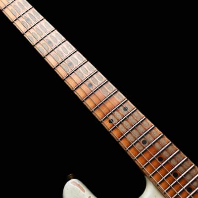FENDER USA Custom Shop 56 Reissue Stratocaster LTD Super Heavy Relic " Ivory White + Maple" (2023) image 11