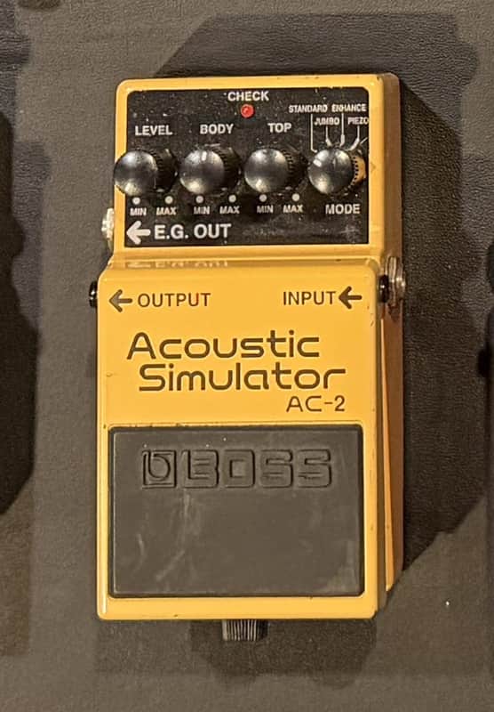 Boss AC-2 Acoustic Simulator (Silver Label) 1997 - 2006 - Yellow image 1