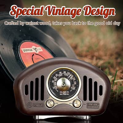 Vintage Radio-Walnut wooden image 19