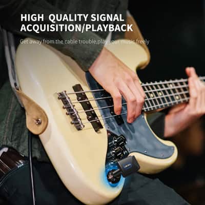 5.8GHz Wireless Guitar System with Charging Box Wireless Guitar Transmitter Receiver 4 Signal Channel Rechargeable image 11