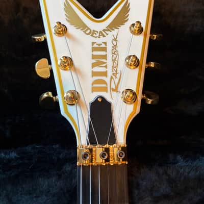 Dean USA Dime White-Gold/Matt Heafy Razorback image 16