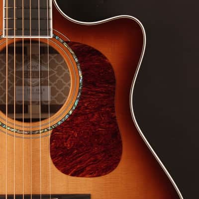 Cort GOLD A8 LB | Gold Series A8 Grand Auditorium Acoustic / Electric Cutaway Guitar. Light Burst. New with Full Warranty! image 4