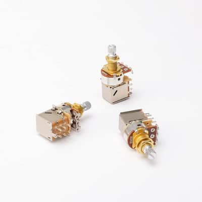 Gold Guitar Bass Push Pull Potentionmeter, B500k with Control Pot Potentiometer, Volume Tone Shaft Switch Pots (Pack of 3) image 6