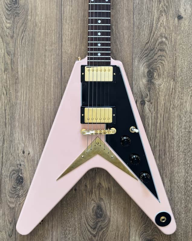 2023 Gibson Custom Shop 1958 Reissue Flying V Shell Pink Gibson Garage Exclusive