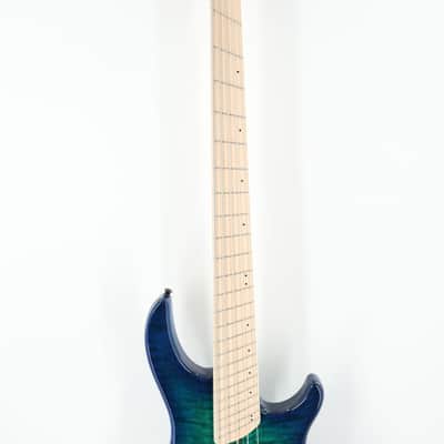 Dingwall Combustion 3X 5-String Multi-Scale Bass - 3-Pickup Quilt Top Whalepoolburst w/Maple Fretboard image 6