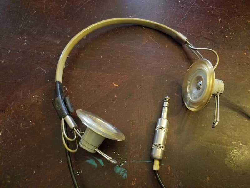 AKG K50 Ultralight 400 Ohm Stereo Headphones Austria 1959 Gray Plastic and Chrome image 1