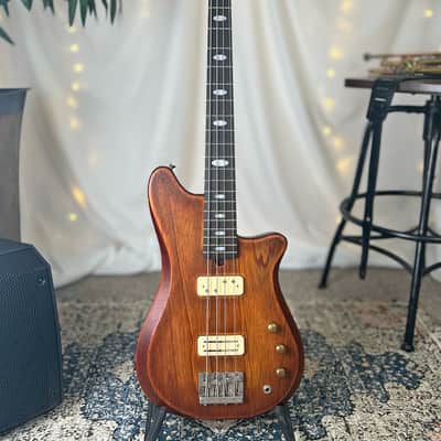 Offbeat Guitars "Hope" 30" Short Scale Bass in Cayenne on Carved Top Spanish Cedar, TV Jones Thunder'Mag/Thunder'Blade Pickup Set, Leo Quan Badass Hardware image 4