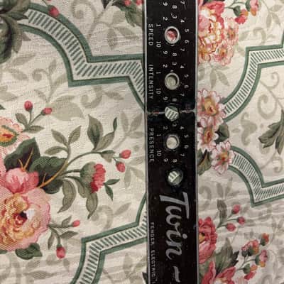 Fender  Twin Amp  1960-61 - Brown Face Plate extra holes Wall Art? image 4