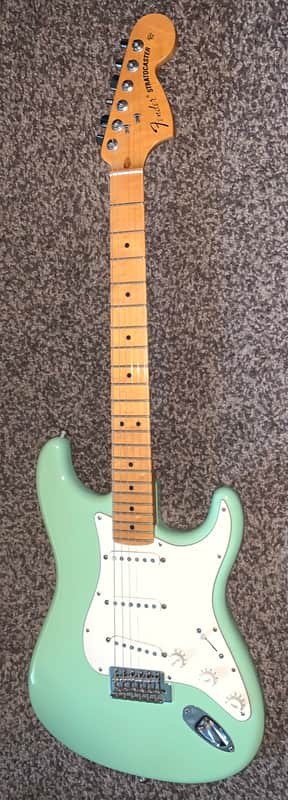 2013 Fender 60th anniversary American Special Stratocaster  with Maple Fretboard electric guitar made in the USA seafoam green