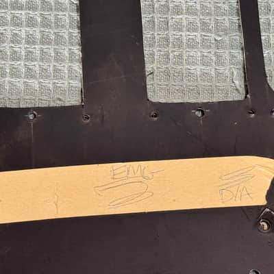 Frank Zappa Personally Owned & Used Black Fender Stratocaster Pickguard image 5