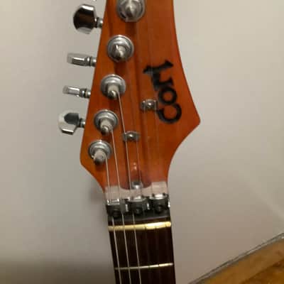 Cort Neck-Thru Early 80s Natural Wood Grain Electric Guitar image 3