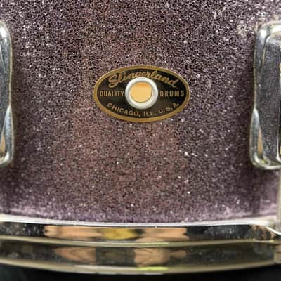 Slingerland Hollywood Ace 5.5x14" 8-Lug Snare Drum 1960 Smokey Sparkling Pearl image 8