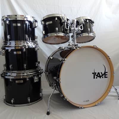 New Taye Drums StudioMaple 6 Piece Shell Pack In Piano Black Finish 10"12"13"14"16"22" image 3