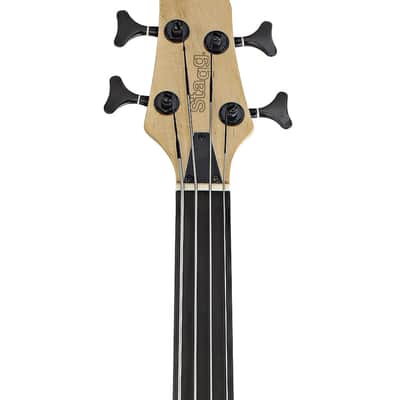 Stagg BC300FL-NS Fusion Solid Alder Body Fretless 4-String Electric Bass Guitar image 4