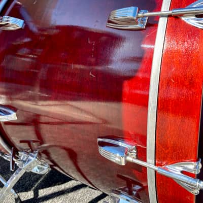 Ludwig Classic Maple 6ply Series 90's USA Mahogany Natural Finish. image 13
