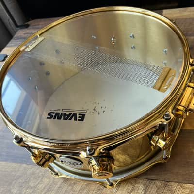 DW Collectors Bell Brass Snare Drum 14x6.5 Gold Hardware image 8