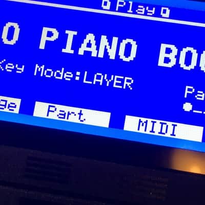 Graphic Display Upgrade - Roland XP-80 Custom (Negative) Blue LED Graphic Display ! image 2