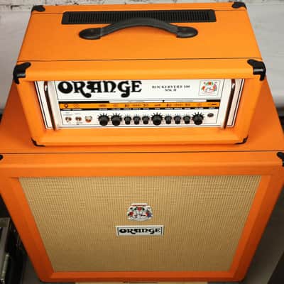 2010 Orange Rockerverb 100 MKII Amplifier Head & PPC412HP8 4X12 Speaker Cabinet image 7