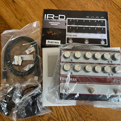 Friedman IR-D Dual Tube Preamp Limited Edition - Reverb Exclusive 2024 - Silver / Red with Signature image 2