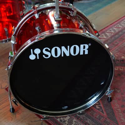 1979 Sonor Acryl Champion 6-Piece Drum Kit Red image 2