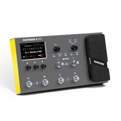 SONICAKE Matribox II Pro - Multi Effects Guitar Pedal with Expression, 240+ Built-in Guitar Effects, Amp Modeling, IR Cabinet Simulation, FX Loop, MIDI Stereo OTG USB Audio Interface Color TouchScreen image 1
