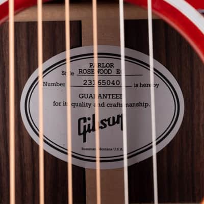 Gibson Parlor Rosewood EC Rosewood Burst with Case image 9