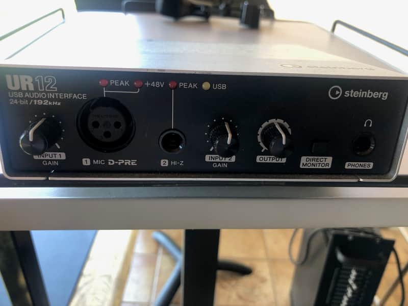 Steinberg UR12 USB 2.0 Audio Interface 2010s - Silver/Black image 1